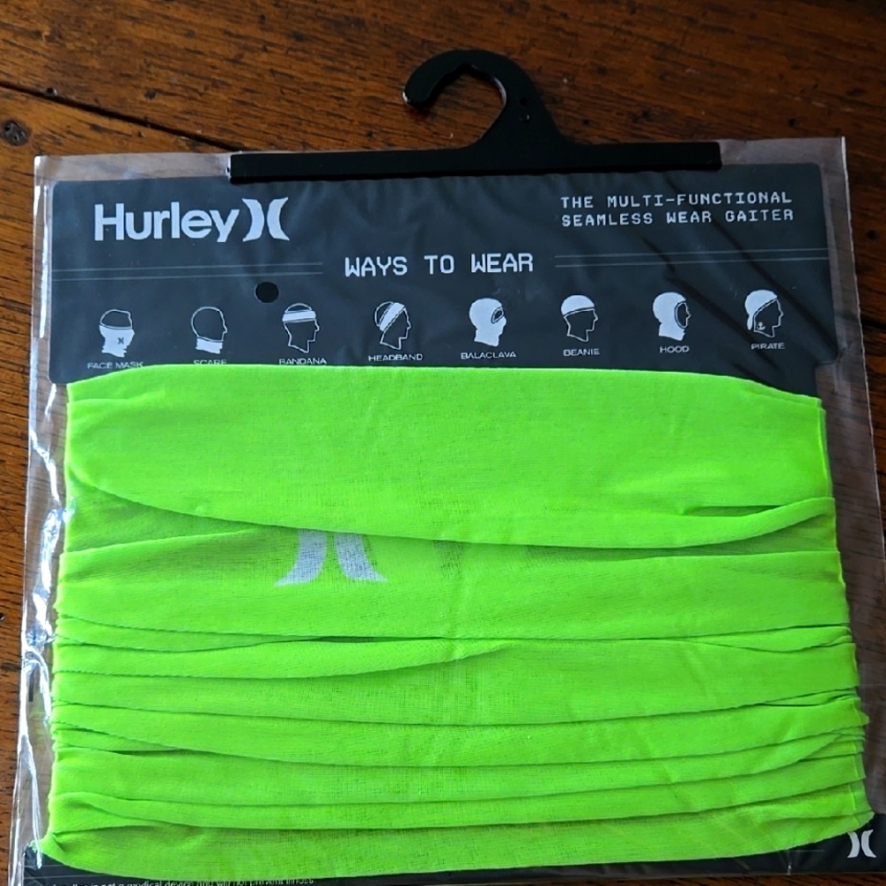 Hurley Gaiter Seamless Safety Green